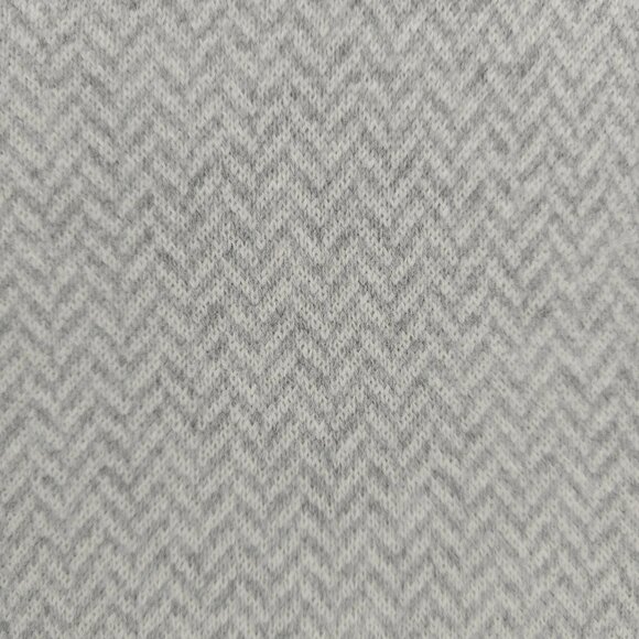 J CREW 100% Cashmere Herringbone Jacquard Crewneck Sweater Gray Men's LARGE - Picture 5 of 9